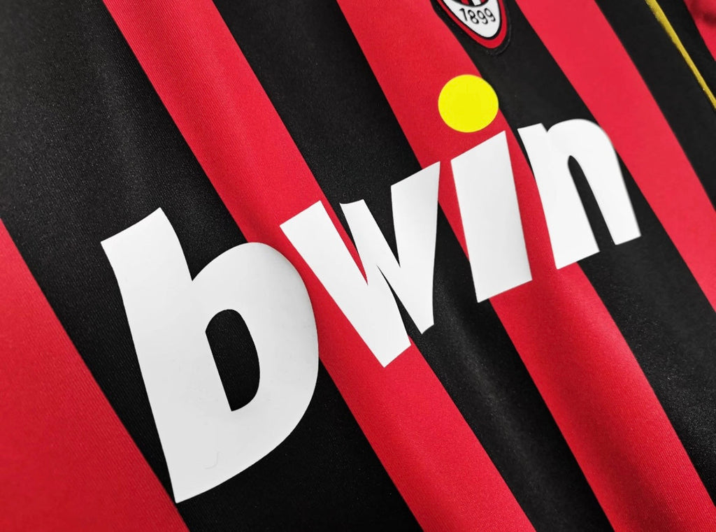 Maillot Rétro AC Milan 2006-07 Domicile Manches Longues