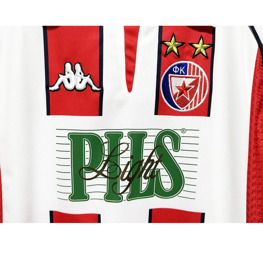 Maillot Rétro Étoile Rouge de Belgrade 1999-00 Domicile Manches Longues