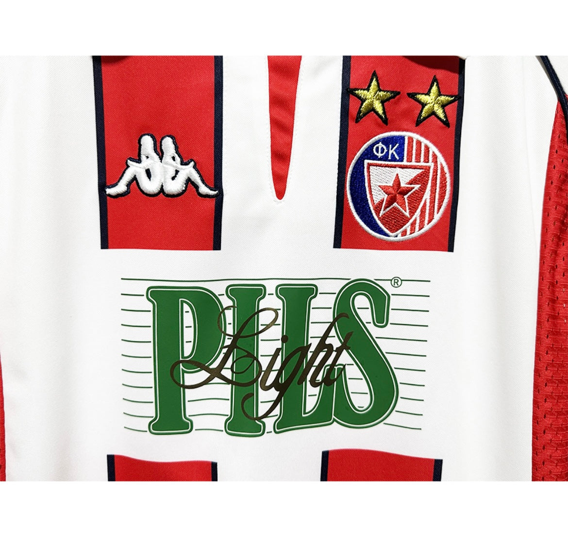 Maillot Rétro Étoile Rouge de Belgrade 1999-00 Domicile Manches Longues