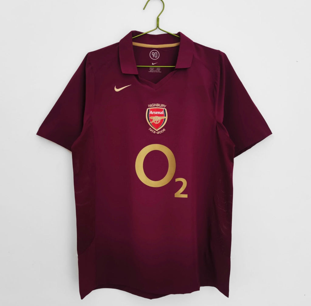 Maillot Rétro Arsenal 2005-06 Domicile