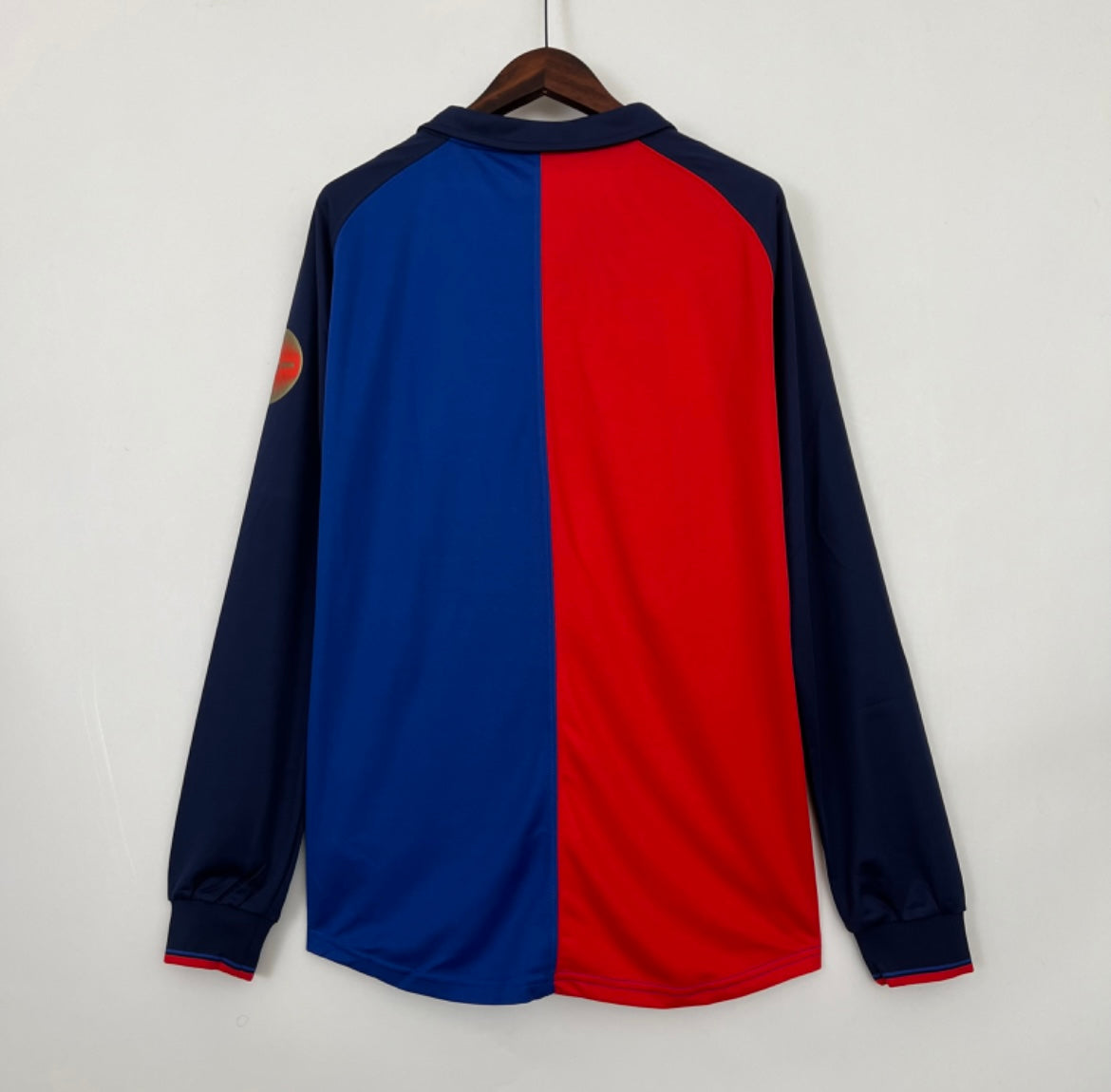 Maillot Rétro FC Barcelone 1999-00 Domicile Manches Longues