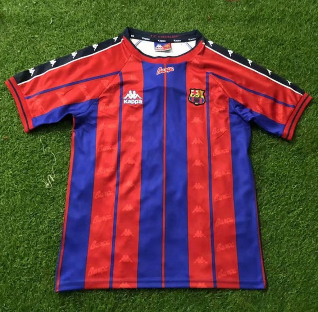Maillot Rétro FC Barcelone 1997-98 Domicile