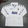 Maillot Rétro Real Madrid 1995-96 Domicile Manches Longues