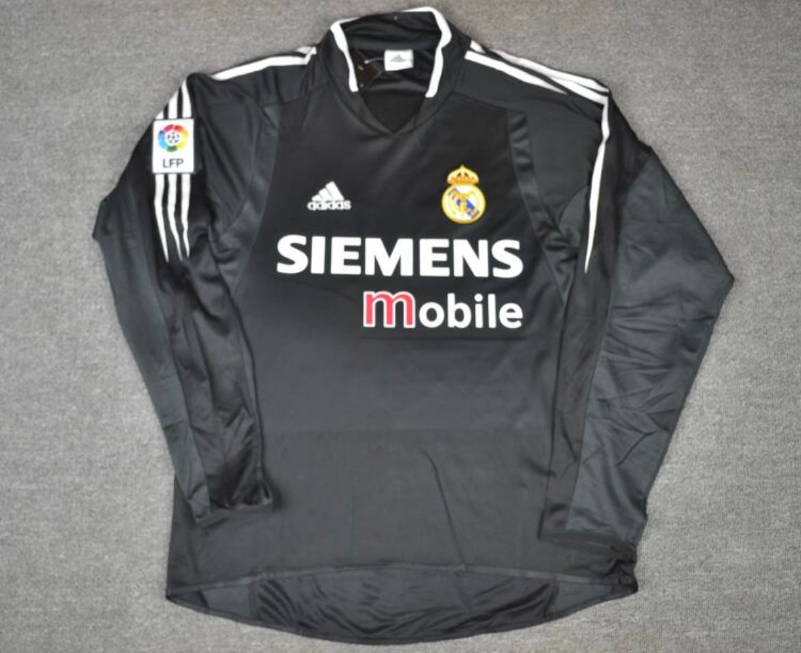 Maillot Rétro Real Madrid 2004-05 Extérieur Manches Longues