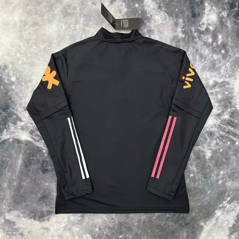 Pull Zippé Noir Brésil – Édition Drip Seleção